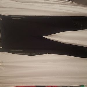 SPANX ASSETS w faux leather on sides and bottom of legs...  sale Size 1x